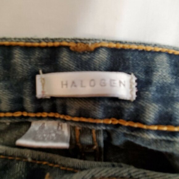 Halogen Denim Blue Jeans Women's size 4R Straight Leg - Picture 6 of 8